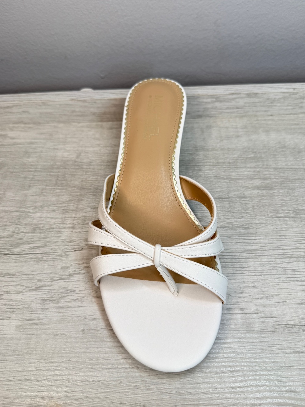 MICHAEL BY MICHAEL SHANNON ZURI DRESS SANDAL KITTEN HEEL SIZE 8.5 - Picture 4 of 12